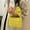 Yellow 7Y6, variant on Wuztai Pleated Bow Handbag for Women, Solid Color Crossbody Shoulder Bag with Large Capacity, Fashion Tote Purse