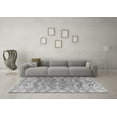 thumbnail image 3 of Ahgly Company Indoor Round Solid Gray Modern Area Rugs, 5' Round, 3 of 4