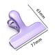 thumbnail image 3 of Paquete de 5 clips para bolsas de chips de acero inoxidable cubiertos con silicona, no más bordes afilados, codificados por colores para bolsas de alimentos, sello hermético, 3 of 5