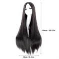 thumbnail image 3 of Tkrady Hair Wigs for Women, Long Straight Hair Style for Women Halloween Wigs Human Hair White, 3 of 5
