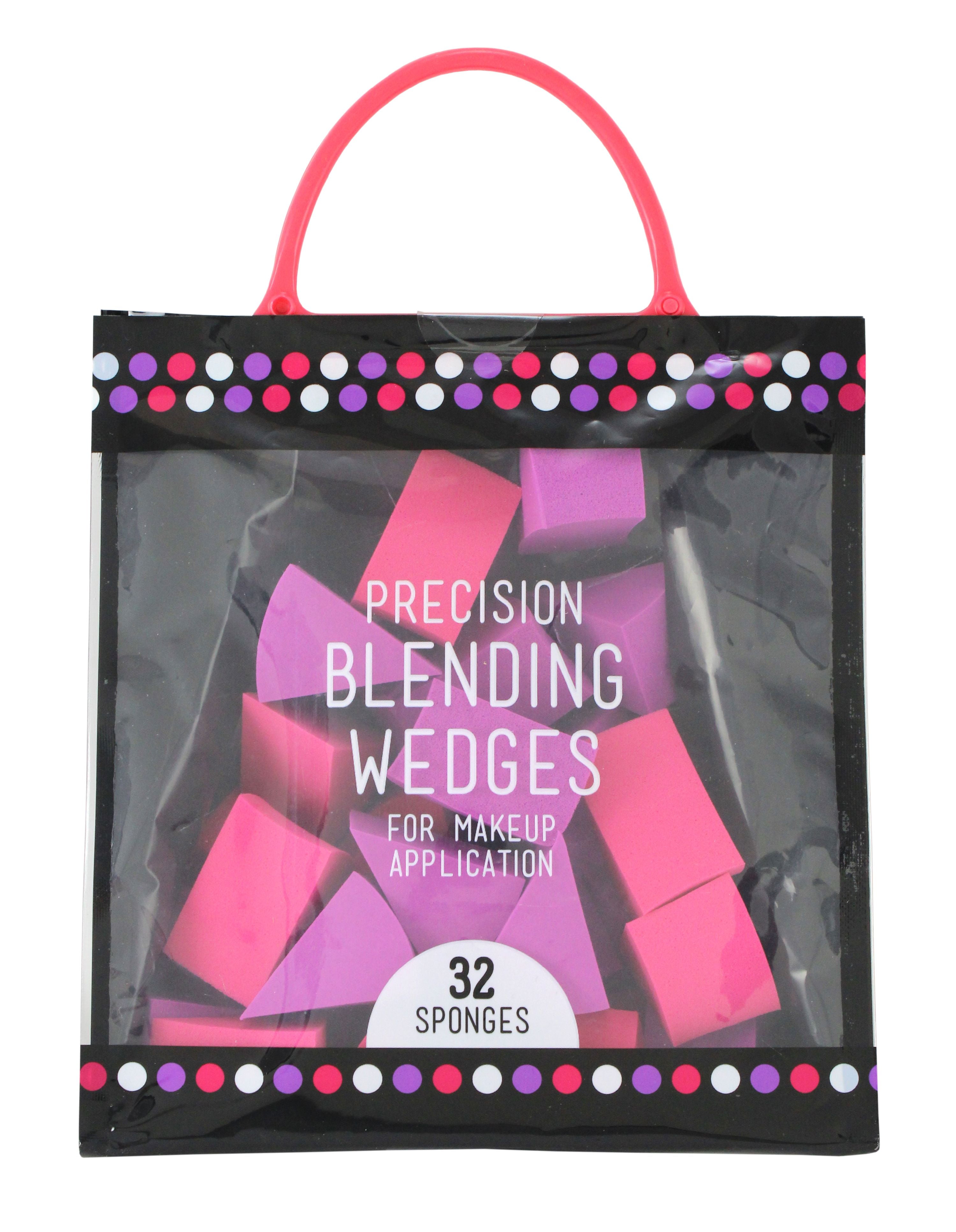Precision Beauty Blending Wedges, Pink & Purple, 32 Ct