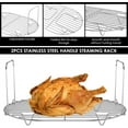 thumbnail image 3 of Steaming Rack For Slow Cooker,Tutuviw304 Stainless Steel Rack,Steam and Roast Rack,Roasting Rack Cooling Rack,Reusable Iron Steamer Rack,Stainless Steel Multicooker Accessories, 3 of 8