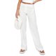 thumbnail image 1 of Pantalones casuales con cierre de cremallera Estilo básico Traje diario elástico para mujer Kuymtek Blanco T XL para Mujer, 1 of 6