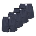 thumbnail image 1 of TOM TAILOR Men's Web Boxer Shorts, 4-pack - Puro algodón, Westside C, a cuadros Navy/Blanco XL (X-Large), 1 of 3