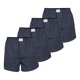 thumbnail image 1 of TOM TAILOR Men's Web Boxer Shorts, 4-pack - Puro algodón, Westside C, a cuadros Navy/Blanco XL (X-Large), 1 of 3