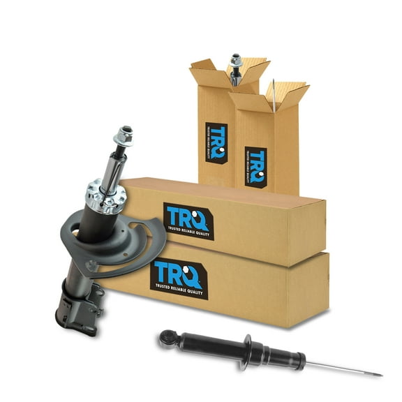 TRQ Front and Rear Shock & Strut Kit Shock Absorber Strut Assembly Fits Select 2011-2014 Chrysler 200 2007-2010 Sebring 2008-2014 Dodge Avenger