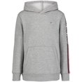thumbnail image 1 of Sudadera con capucha Tommy Hilfiger para niños, manga larga, forro polar, a rayas, 8 años, 1 of 1