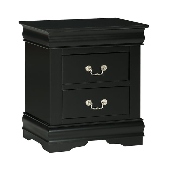 Crown Mark Louis Philip Black Night Stand