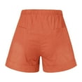 thumbnail image 4 of kpoplk Shorts for Women High Waist,Womens Sweat Shorts Casual Summer Shorts Elastic Comfy Shorts High Waist Shorts Fall Fashion Clothes 2023(Orange,M), 4 of 5