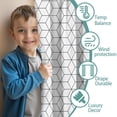thumbnail image 3 of Blackout Kids Curtains,Black White Checkerboard Checkered Pattern Childrens Insulated Curtains Set Of 2,Bedroom Essentials,Toddler Room Decor 42"x54", 3 of 5