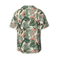 thumbnail image 2 of Naloa Palm Trees and Tropical Men's Loose Fit Cuban Collar Short-Sleeve Shirt with Button-down and Chest Pocket for Everyday Wear Outings - Medium, 2 of 7