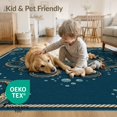 thumbnail image 4 of ODIKA 8'x10' Washable Area Rug Rum Naval Doormat Chart Cephalopod Creature Vintage Seafarer for King Size Bedroom Under Bed, Master Suite, Non-Shedding, Easy Care, 4 of 7