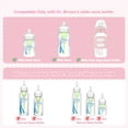 thumbnail image 7 of Sippy Cup Conversion Kit Compatible for Dr. Brown's Wide-Neck Baby Bottles, Weighted Sippy Cup Transition Kit with Handles, [Variable Flow][BPA-Free], 6m+, 7 of 7