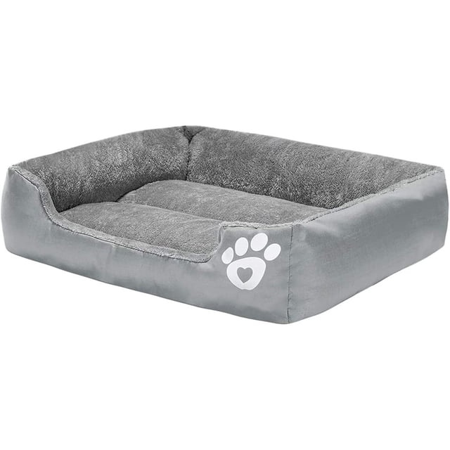 Cama para perros de tamaño mediano, cama para perros rectangular lavable, sofá para mascotas cómodo y transpirable, cama ortopédica cálida para perros de tamaño mediano