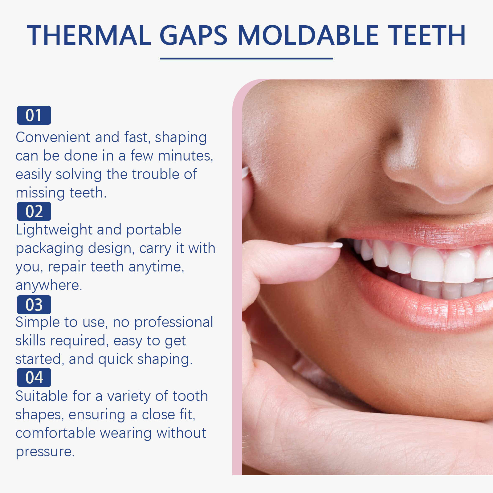 Can Shape Solid Dental Glue To Modify Teeth Temporary Hole Filling Glue Denture Glue,30g