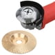 thumbnail image 1 of Disco de pulido para carpintería, disco de moldeo de ruedas de talla de madera de 100 mm, disco de acero de alta velocidad para lijado, para amoladora angular(Oro) Ecomeon no, 1 of 4