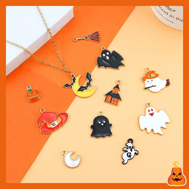 100 PCS Halloween Charms Wholesale Bulk Lots Hallowmas Skull