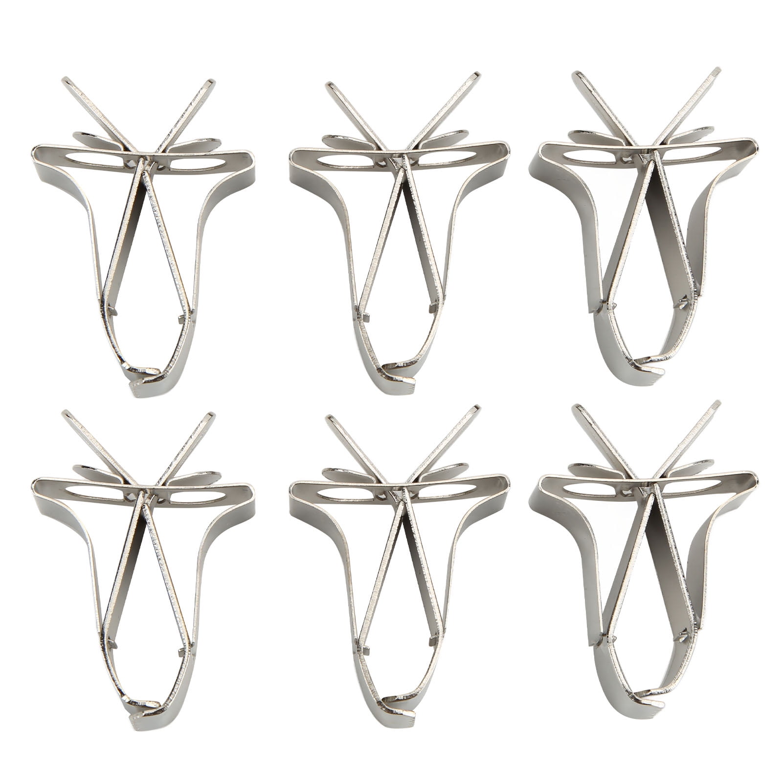 Fishing Rod & Reel Combos Accessory Kit 6pcs stainless steel Budgie Parakeet Cockatiel Conure The fruit vegetable clips are made of stainless steel, safe, non toxic,