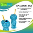 thumbnail image 7 of Geeki Tikis Rick and Morty Mr. Meeseeks Plastic Tumbler | Holds 23 Ounces, 7 of 7
