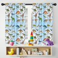 thumbnail image 5 of Blackout Kids Curtains,Colorful Dinosaurs Names Labels Pattern Childrens Insulated Curtains Set Of 2,Bedroom Essentials,Toddler Room Decor 42"x54", 5 of 5