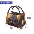 thumbnail image 2 of Disketp Maple Leaf Meditating Squirrel Bolsa Térmica Estampada, Bolsa Térmica Aislante para Almuerzo, Playa y Campamento, 2 of 6