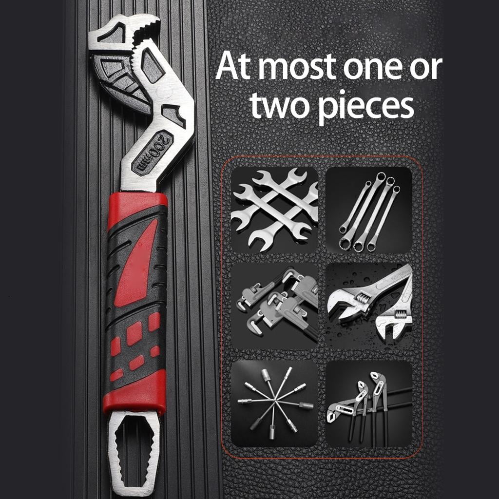 Double Head Auto Locking Adjustable Wrench for Various Nut and Pipe Sizes up to 41mm