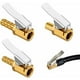thumbnail image 1 of Boquilla de inflado de latón de 3 piezas, clip de bomba de aire, accesorio de válvula de inflado, adaptador de válvula de neumático de automóvil, para neumáticos de automóvil o camión, 3 modelos (rosc, 1 of 5