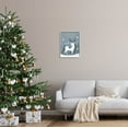 thumbnail image 2 of Stupell Industries Season's Greetings Holiday Reindeer Graphic Art Gray Framed Art Print Wall Art, Design by Louise Allen Designs, 2 of 7