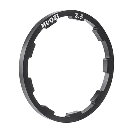 Lightweight  Flywheel Washer Hub Spacer Grooved Gasket Bottom Bracket Mountain Bike Accessories - 2.5mm Black