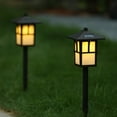 thumbnail image 6 of LuxenHome Set of 2 Pagoda Solar Pathway Lights, 6 of 7