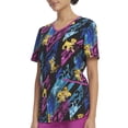 thumbnail image 3 of Scrubstar Women's Disney Lion King "Pattern Pride" V-Neck Print Scrub Top WM32T745LE, 3 of 5