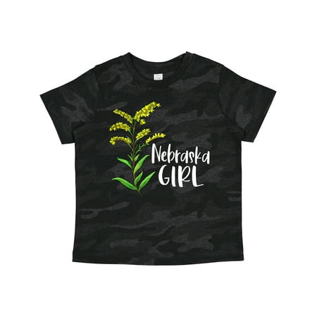 

Inktastic Nebraska Girl Goldenrod Flower Gift Toddler Toddler Girl T-Shirt