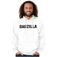 thumbnail image 3 of Funny Fathers Day Gift Dadzilla Hoodie Hooded Sweatshirt Men Brisco Brands L, 3 of 6