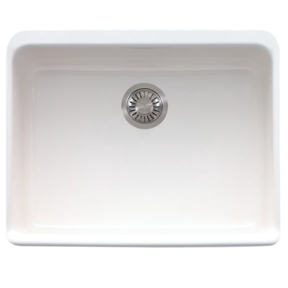 FRANKE Manor House Drop in/Farmhouse Fireclay Kitchen MHK110-24WH White Sink