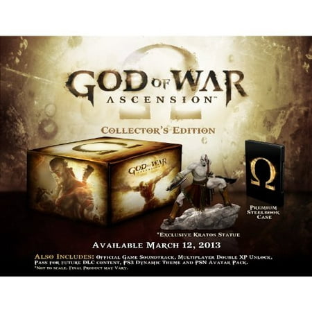 God of War: Ascension Collector's Edition (PS3) w/ Wal-Mart Exclusive Bonus* Blade of Judgment Weapon DLC and Mythological Heroes Multiplayer (Best Multiplayer Ps3 Games)