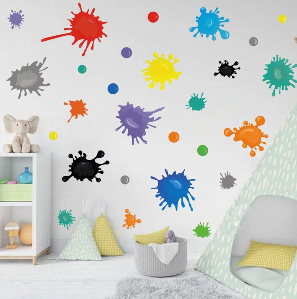 Home Decor Big Sales Multicolor for Easter Day Wall Sticker 3D Star Series Floor Wall Sticker Removable Mural Decals Vinyl Art Room Decor 