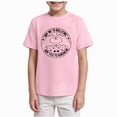 thumbnail image 4 of KPOPLK Girls Striped Short Sleeve T Shirts Kids Summer Oversized Tops Casual Crewneck Tees 5-14 Years Size 11-12 Years,Pink, 4 of 5