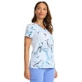 thumbnail image 6 of Healing Hands Purple Label Scrubs Top For Women Amanda Print 2266, 6 of 7
