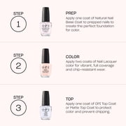 OPI Nail Lacquer, Funny Bunny, Soft White Nail Polish, 0.5 fl oz