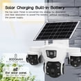 thumbnail image 3 of Cámara Cámara De Seguridad Solar De 3 Lentes Ultra HD Detección Humana A Prueba De Agua WiFi Cámara Exterior Giratoria Multiángulo Con Aplicación Para El Hogar, 3 of 7