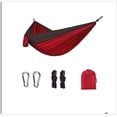 thumbnail image 1 of Hamaca para acampar: elementos esenciales para acampar, hamaca portátil, con 2 correas para árboles y bolsa de transporte adjunta, hamaca simple o doble para exteriores, senderismo., 1 of 4