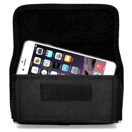 Horizontal Rugged Nylon Carrying with Metal Belt Clip & Loop Compatible with Sony Xperia Z5 Devices (Fits With Otterbox Defender, Commuter, LifeProof Cover On It) | Canada
