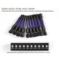 thumbnail image 2 of 10Pcs Magnetic Hex Head Screwdriver Bit Set 1/4 Shank Screwdriver Bit Imperial, 2 of 10