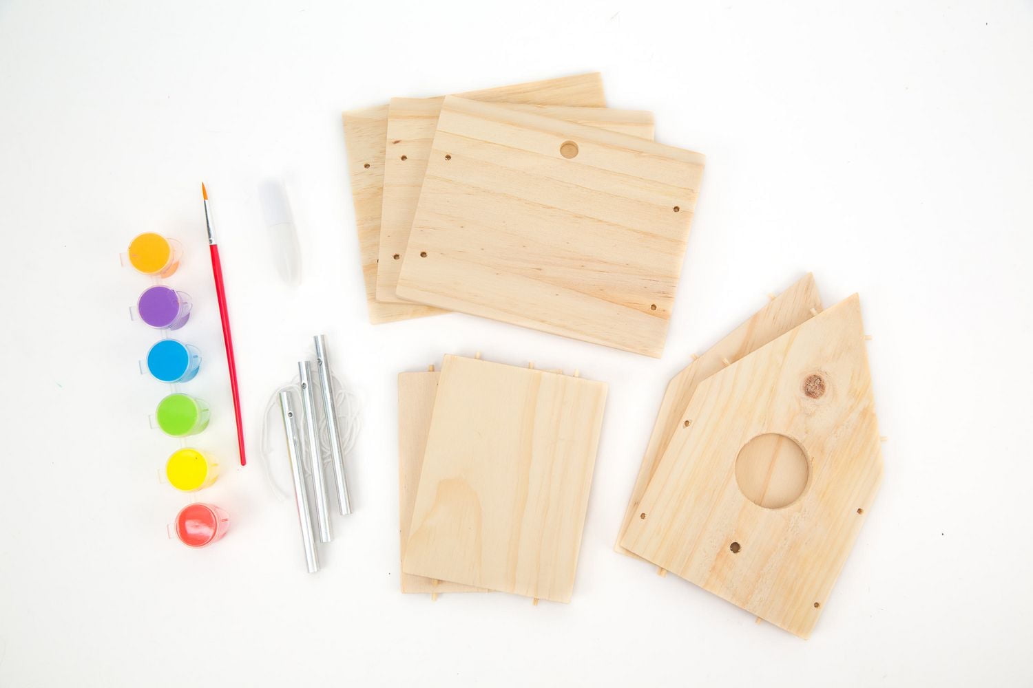 Maison pour les oiseaux en bois avec carillons de Made by Me