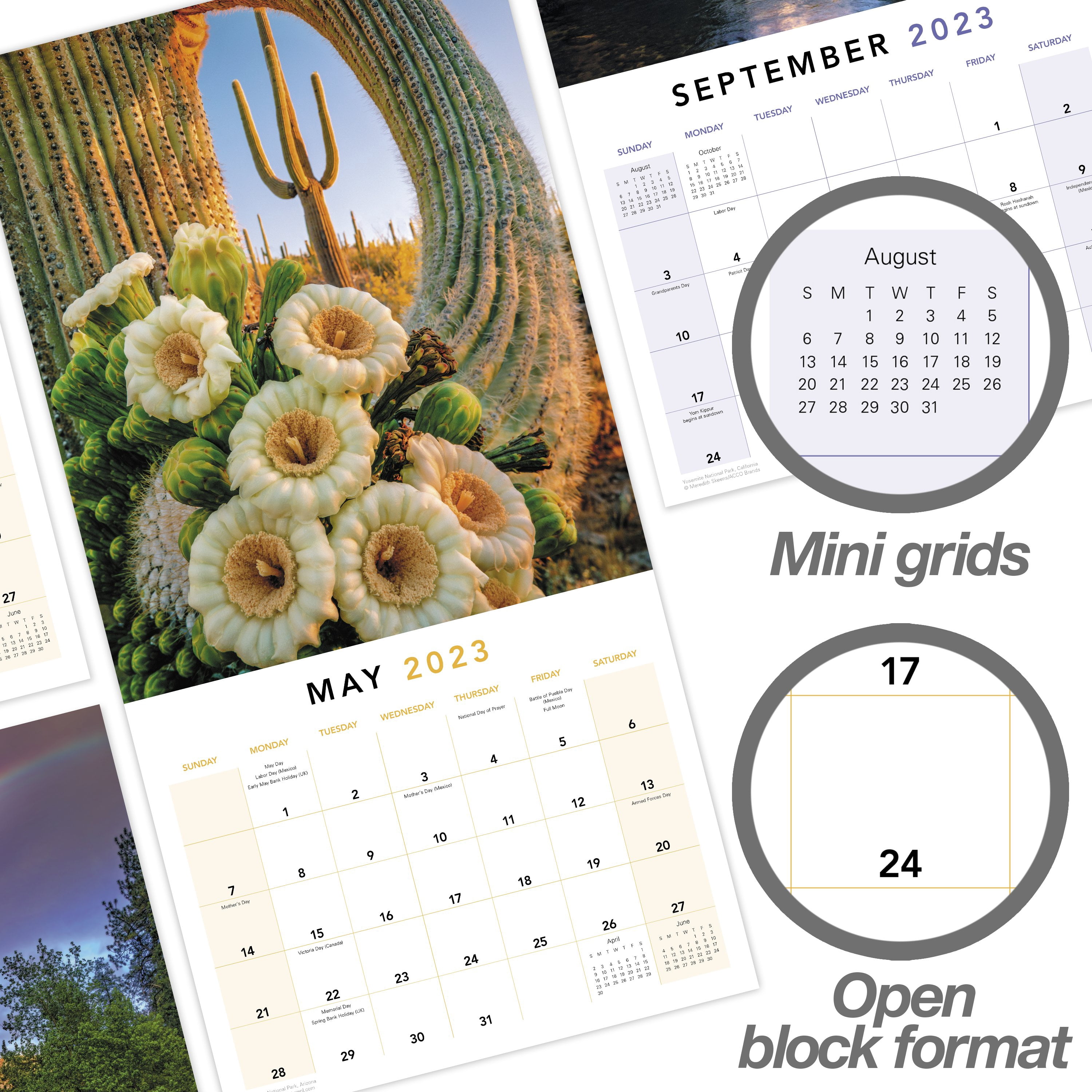 2023 Wall Calendar, National Parks, 12" x 12" by Mead (WMEP0810-23)