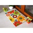 thumbnail image 3 of RugSmith Machine Tufted Folk Flowers Indoor and Outdoor Coir Doormat, 18" x 30", 3 of 5