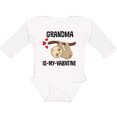 thumbnail image 3 of Inktastic My Grandma is My Valentine Boys or Girls Long Sleeve Baby Bodysuit, 3 of 5