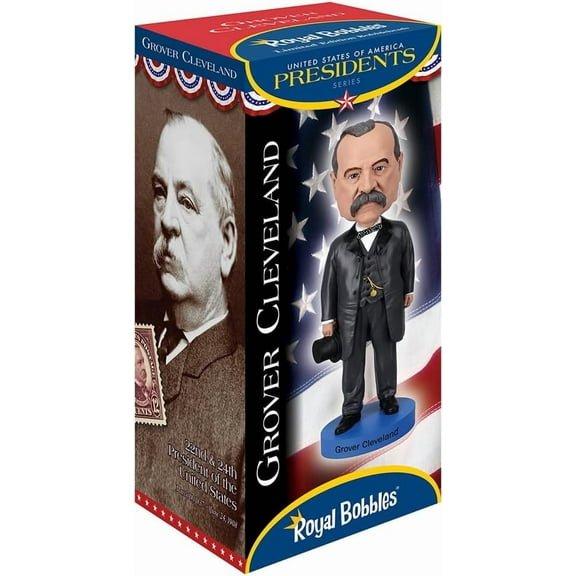 Royal Bobbles US Presidents #22 #24 Grover Cleveland Bobblehead figure 13871
