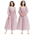 thumbnail image 4 of FEIFLY Dress Women Prairie Dresses Floral War Dress Solid Color Festival Clothing, 4 of 4