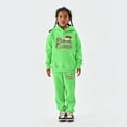 thumbnail image 2 of FYEGRE Christmas Letter Print Hooded Sweater and Pants Outfit Set for Girls Festive Holiday Long Sleeve Top and Bottom Combo Green 6-7 Years, 2 of 4